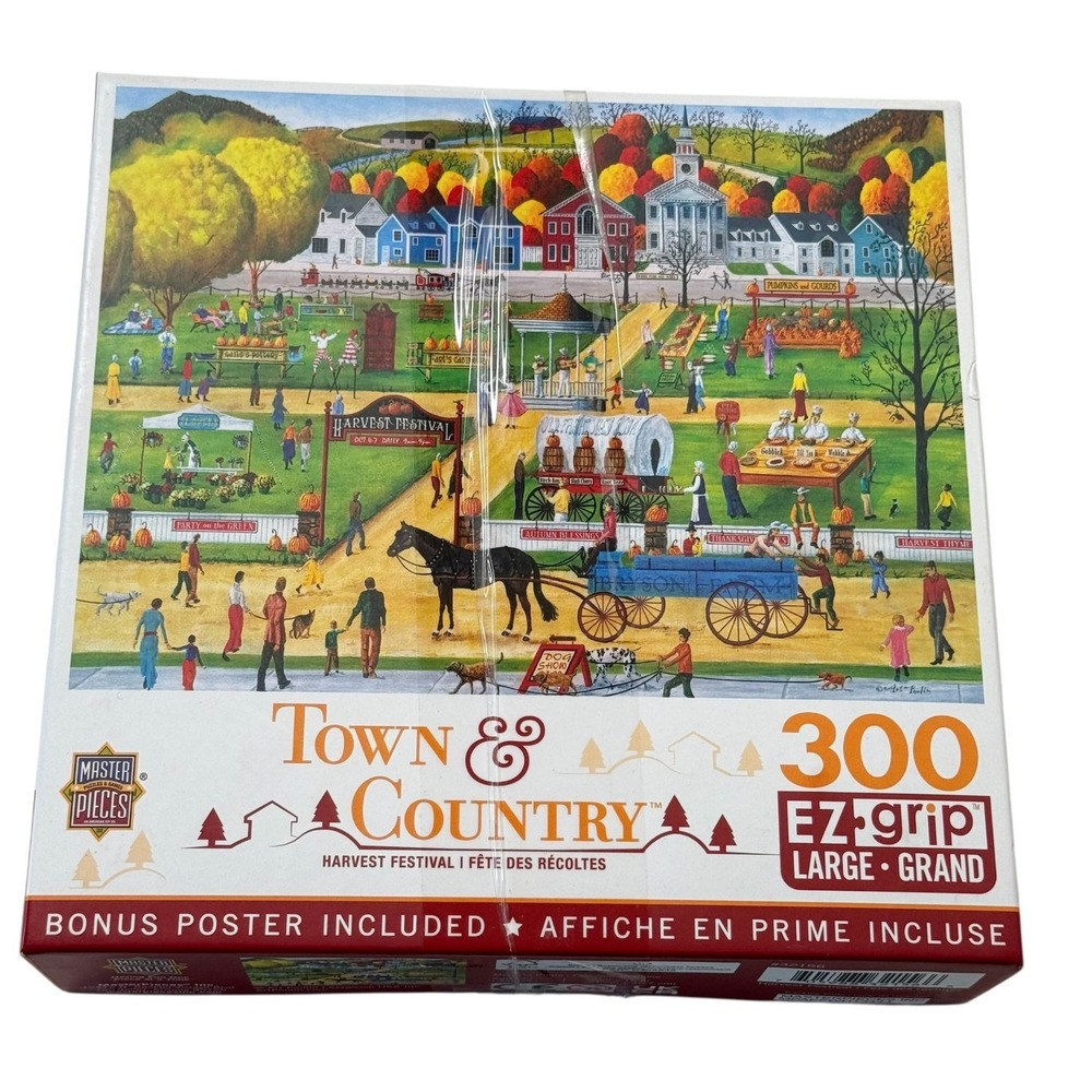 MasterPieces Harvest Festival Art Poulin 300 Pieces Puzzle Complete